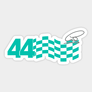 Lewis Hamilton - 44, Bono, my tyres are gone Sticker